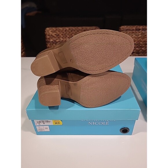 Dominique Nicole Ankle Boots Dark Brown Womens Size 7.5M NWB - Picture 7 of 8